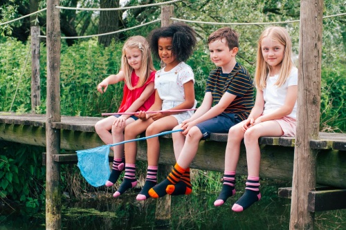 Водонепроницаемые носки детские DexShell Waterproof Children Socks S (16-18 см) оранжевые, DS546S фото 4